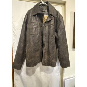 StS Ranchwear Western Jacket Mens Leather Preacher Brown STS5773 SZ 2XL CONCEAL